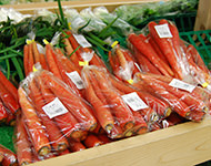 直売所の様子（ニンジン）